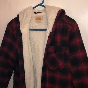 Fleece lined flannel